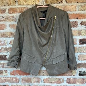 Apostrophe Taupe Asymmetrical Jacket